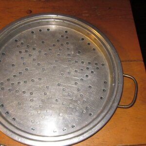 VTG BUCKEYE ALUMINUM 2 PC BROILER PAN STAR INSERT GREAT PIZZA PAN 12.5 IN